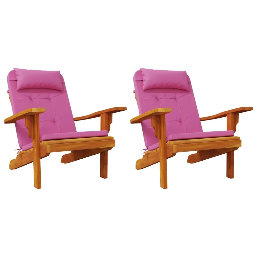 Adirondack kėdės pagalvėlės, 2vnt., rožinės, oksfordo audinys