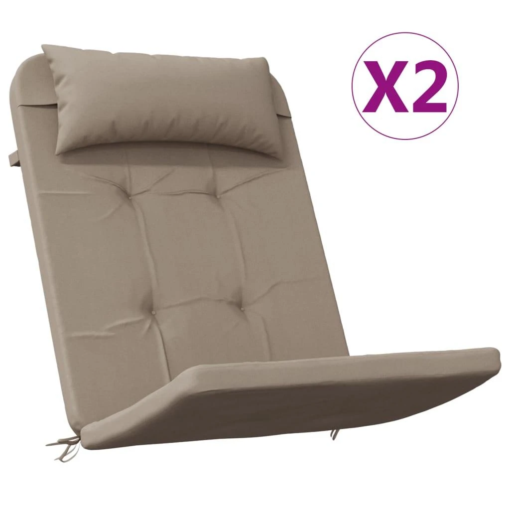 Adirondack kėdės pagalvėlės, 2vnt., taupe, oksfordo audinys