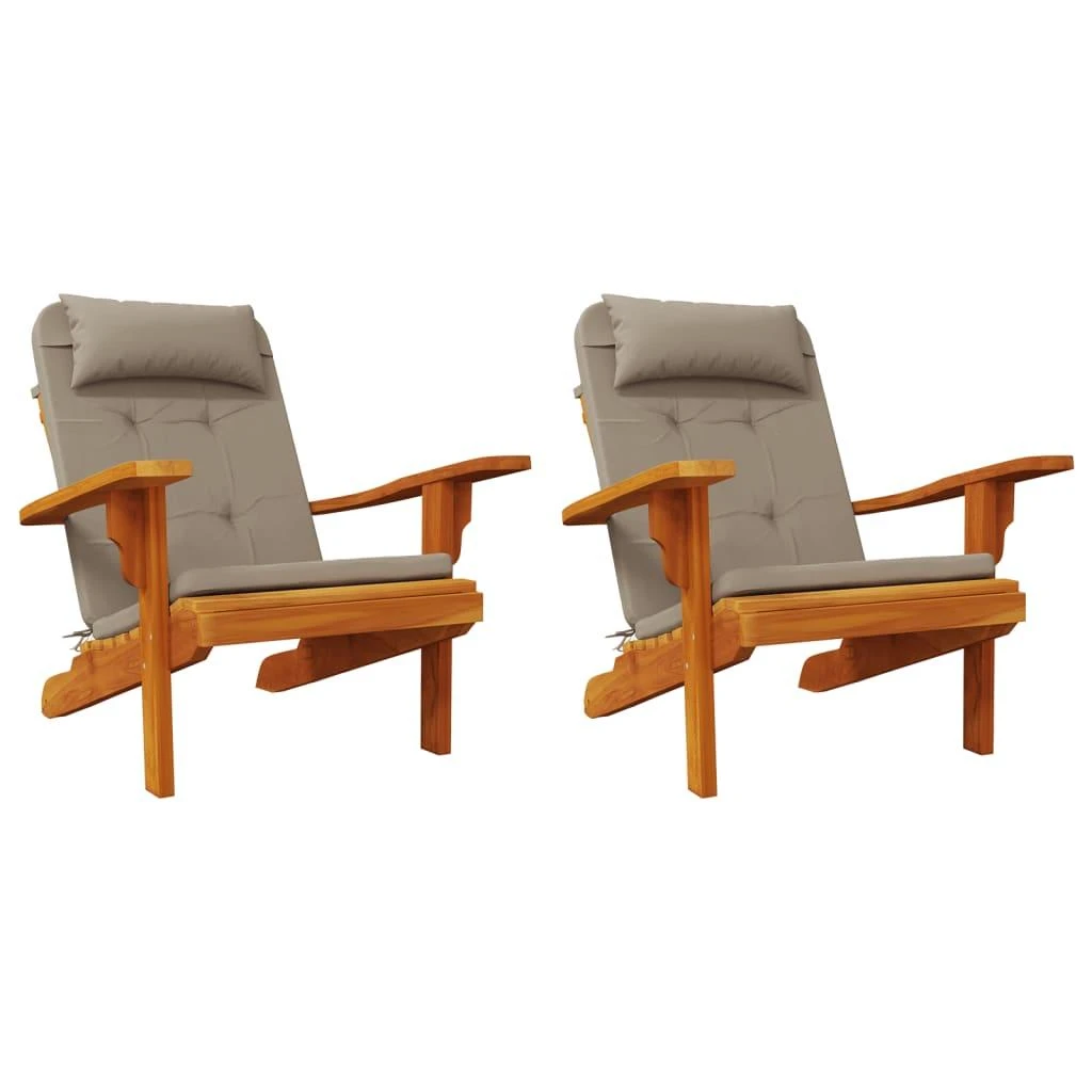 Adirondack kėdės pagalvėlės, 2vnt., taupe, oksfordo audinys