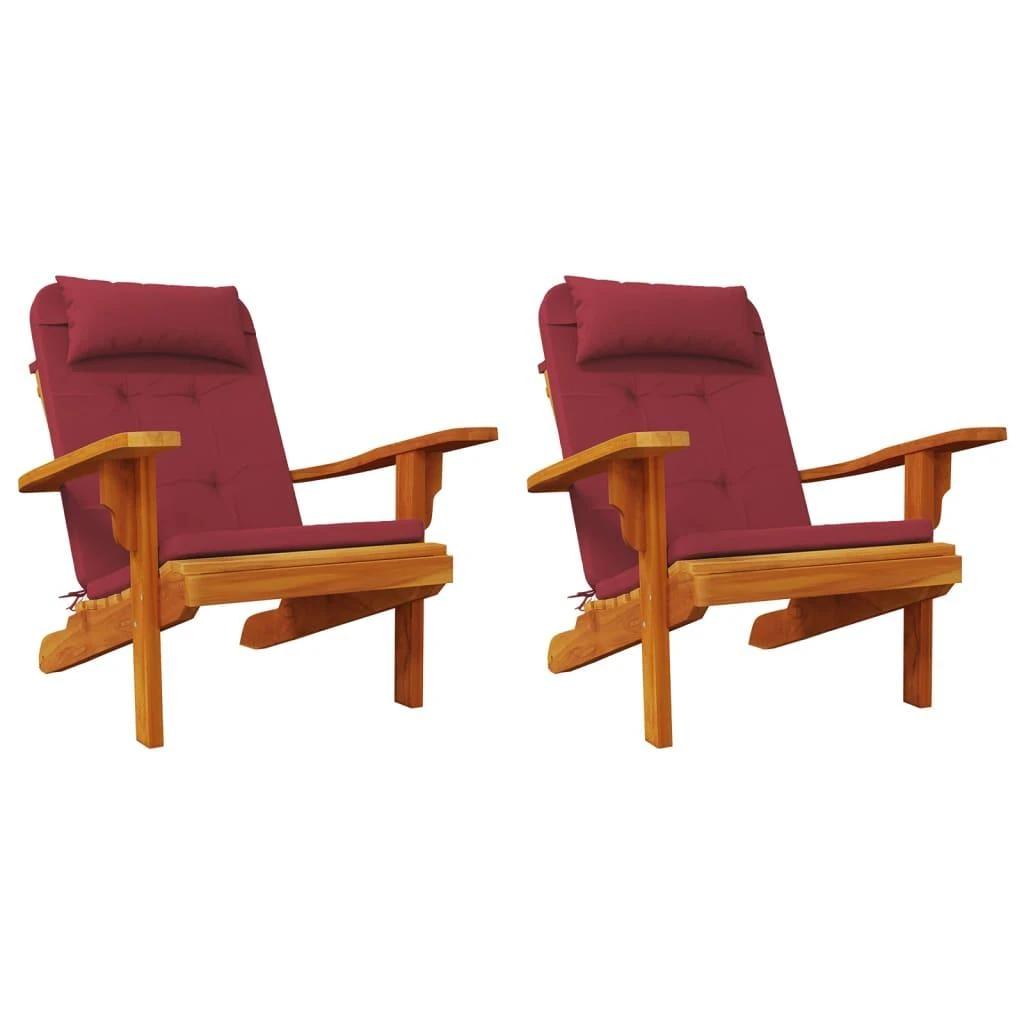 Adirondack kėdės pagalvėlės, 2vnt., vyno, oksfordo audinys