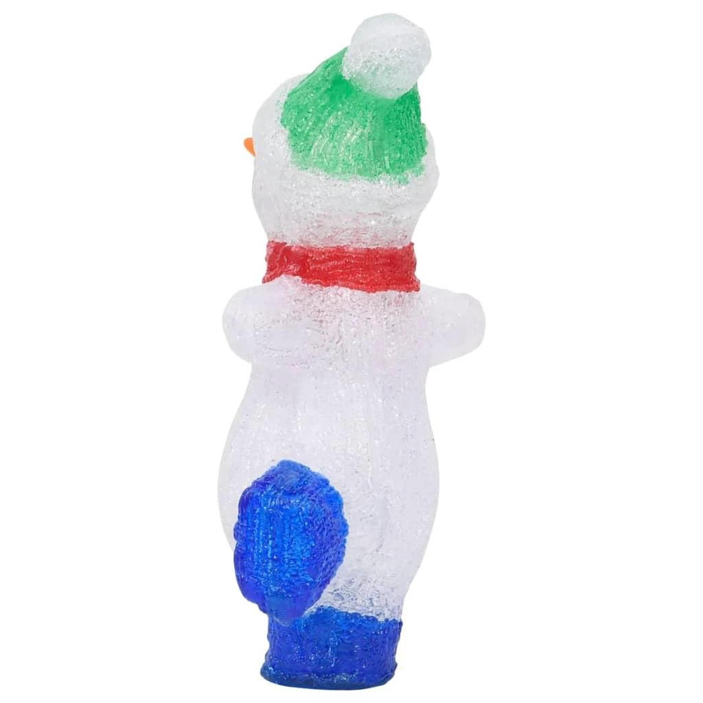 Akrilinė kalėdinė LED dekoracija sniego senis, 30cm