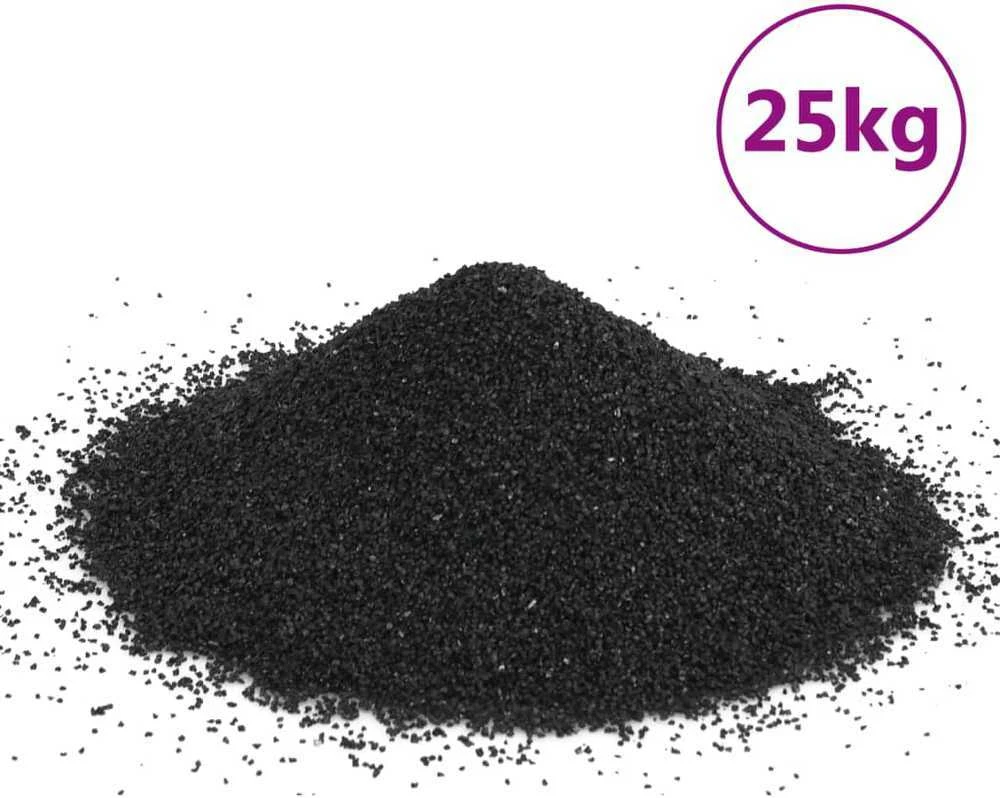 Akvariumo smėlis, juodos spalvos, 25kg, 0,2–2mm