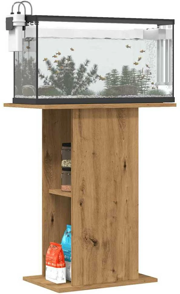 Akvariumo stovas, ąžuolo spalvos, 36x60,5x72,5 cm, inžinerinė mediena