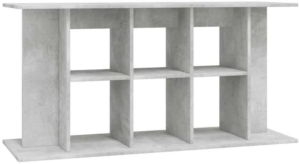 Akvariumo stovas, betono pilkas, 120x40x60cm, apdirbta mediena