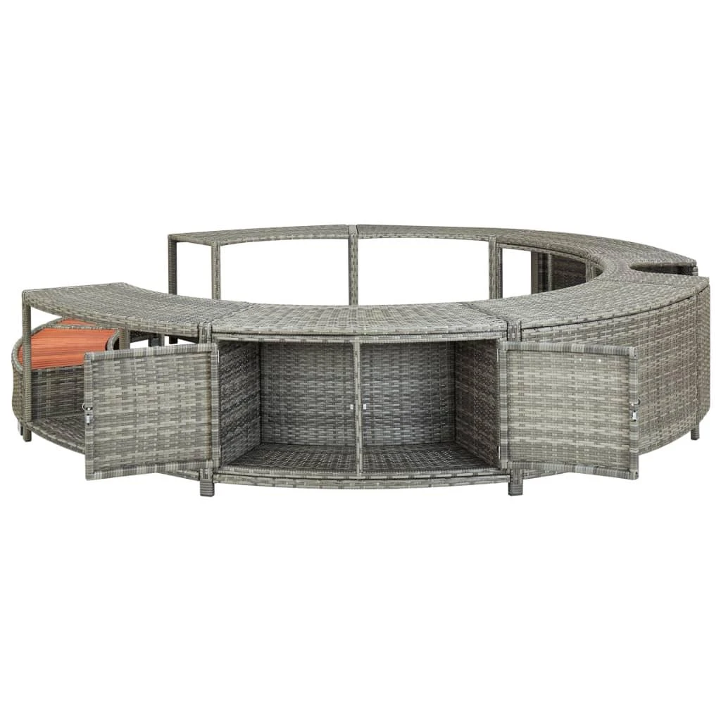 Kubilo rėmas, pilkos spalvos, poliratanas