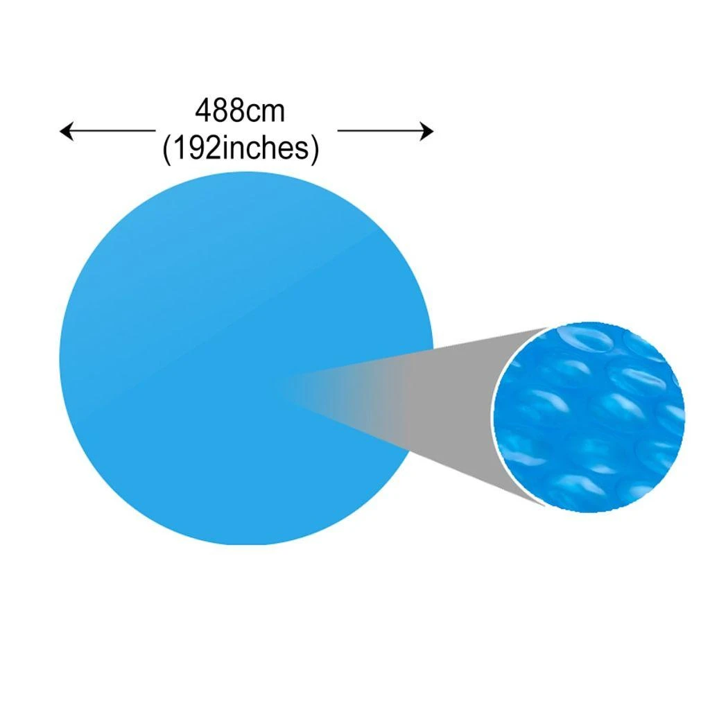 Apvalus Baseino Uždangalas, 488 cm, PE, Mėlynas