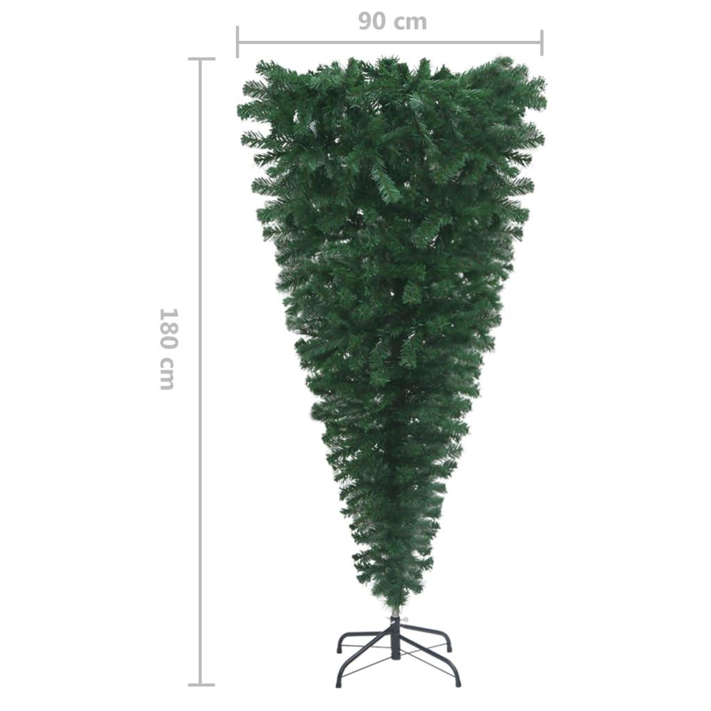 Apversta dirbtinė Kalėdų eglutė su stovu, žalia, 180cm