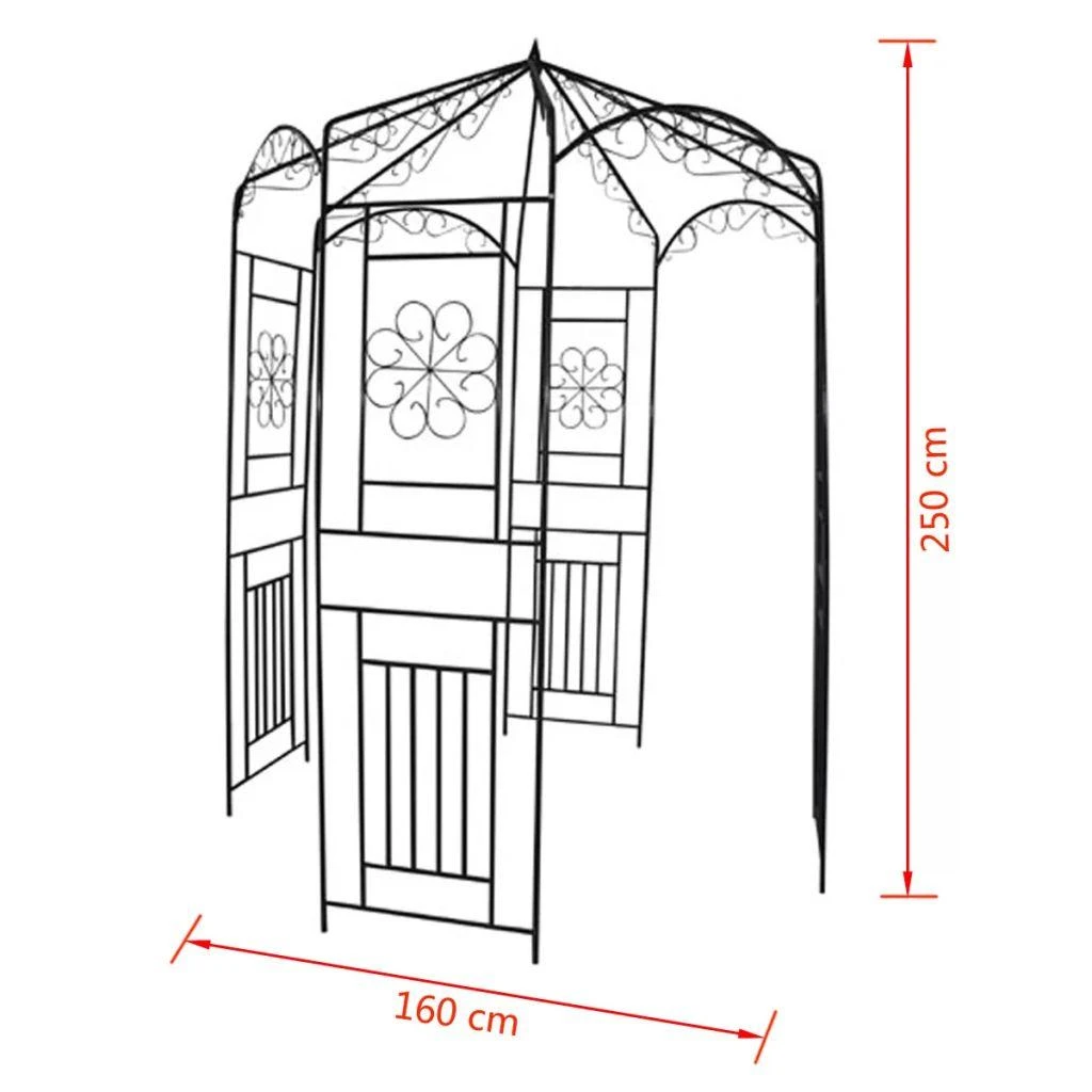 Sodo arka, tamsiai žalia, 250cm