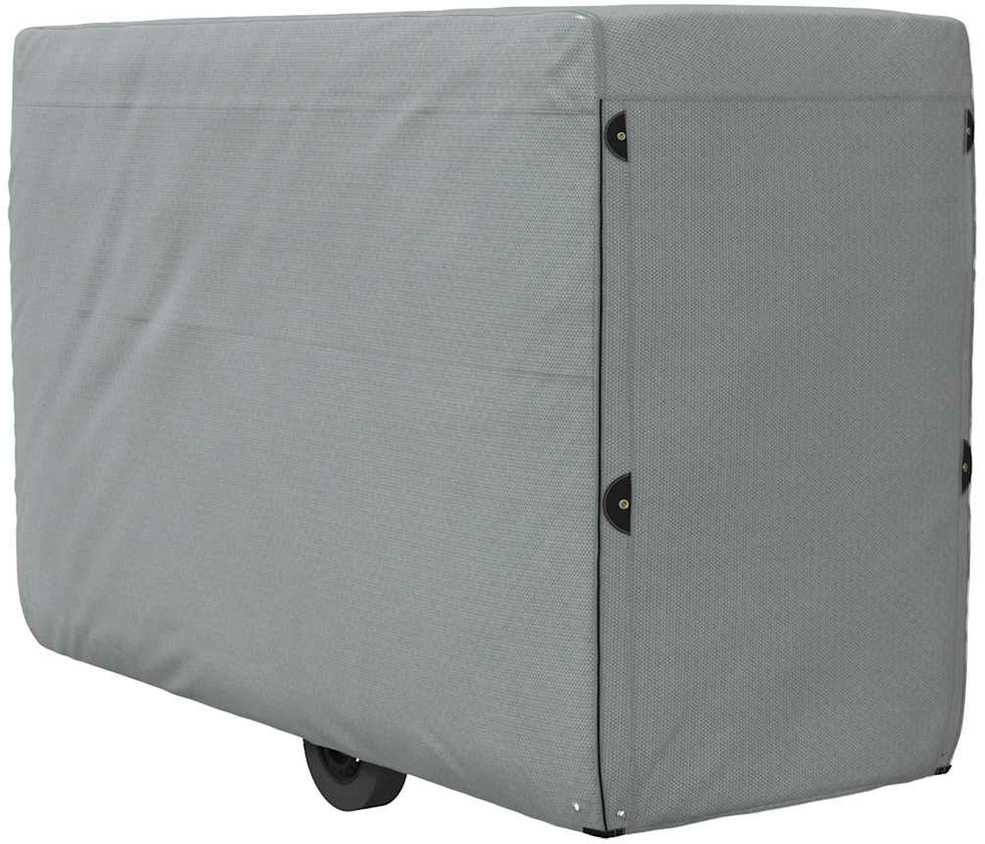 Arklio priekabos dangtis, pilka, 334x148x230cm, audinys