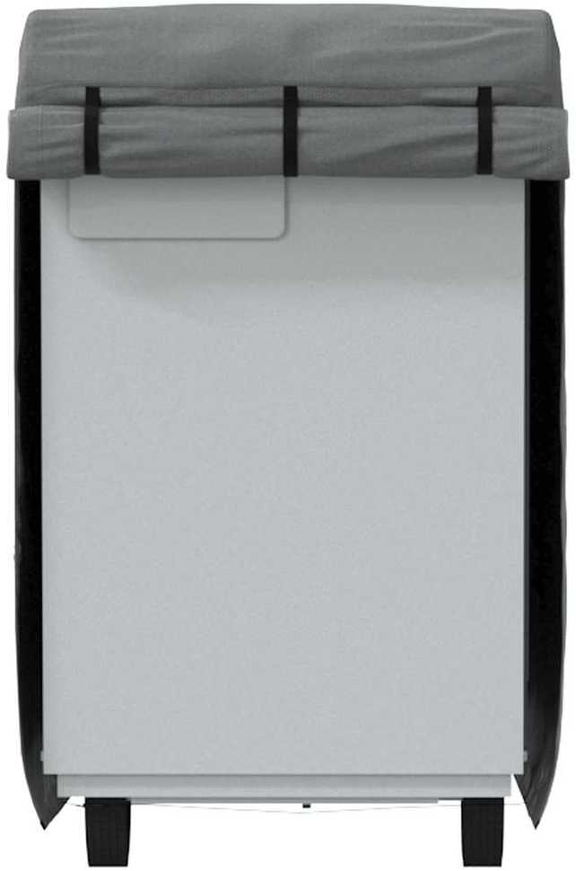 Arklio priekabos dangtis, pilka, 334x148x230cm, audinys