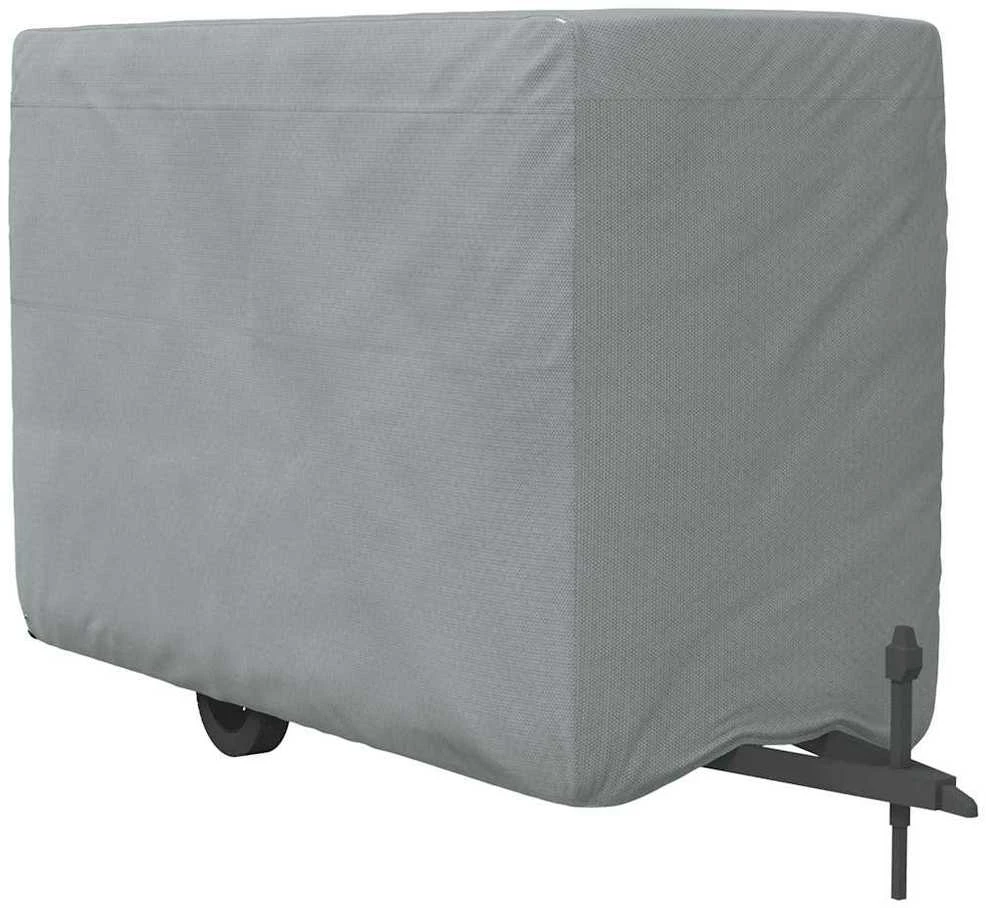 Arklio priekabos dangtis, pilka, 376x168x240cm, audinysm