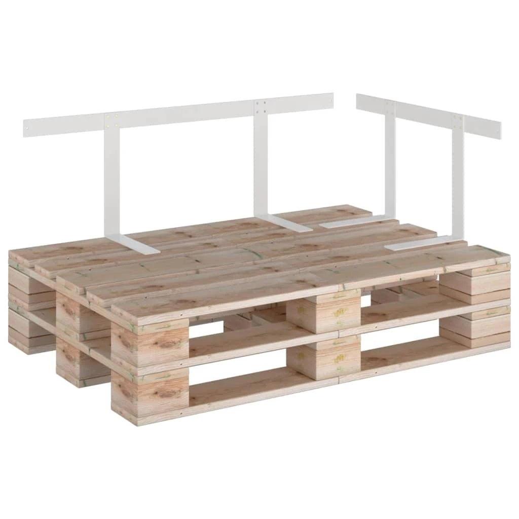Atlošas sofai iš palečių, balta, 110cm, geležis