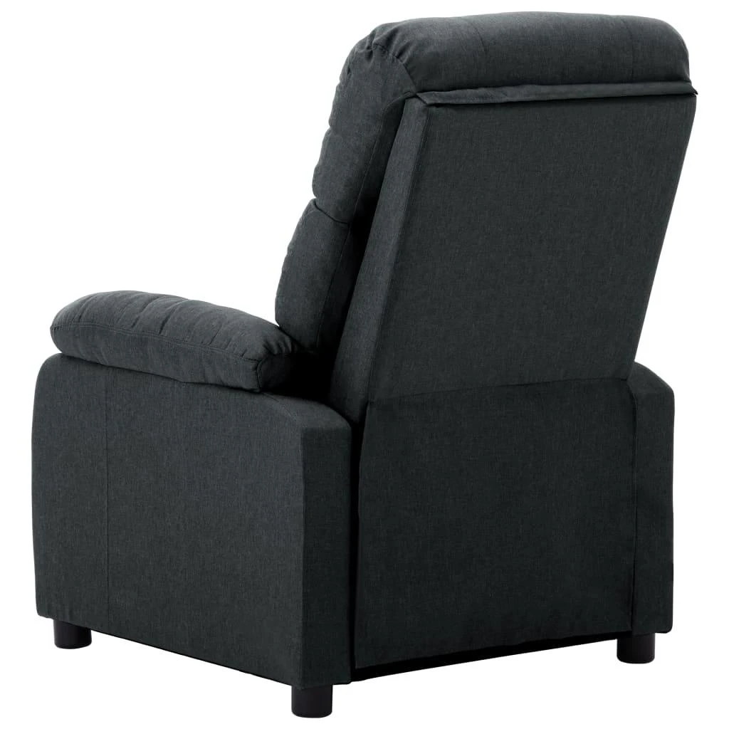 Fotelis Atlošiamas krėslas, tamsiai pilkos spalvos, audinys