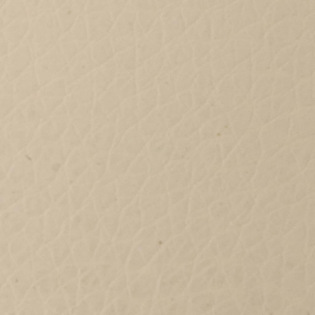 Masažinis krėslas, kreminės baltos spalvos, dirbtinė oda