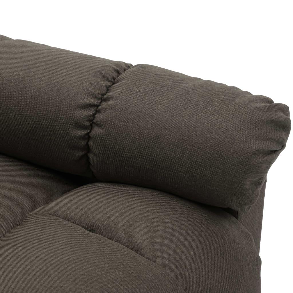 Masažinis krėslas, taupe spalvos, audinys