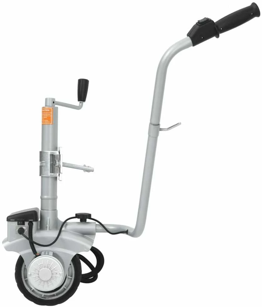 Atraminis ratukas su varikliu priekabai, aliuminis, 12V, 350W