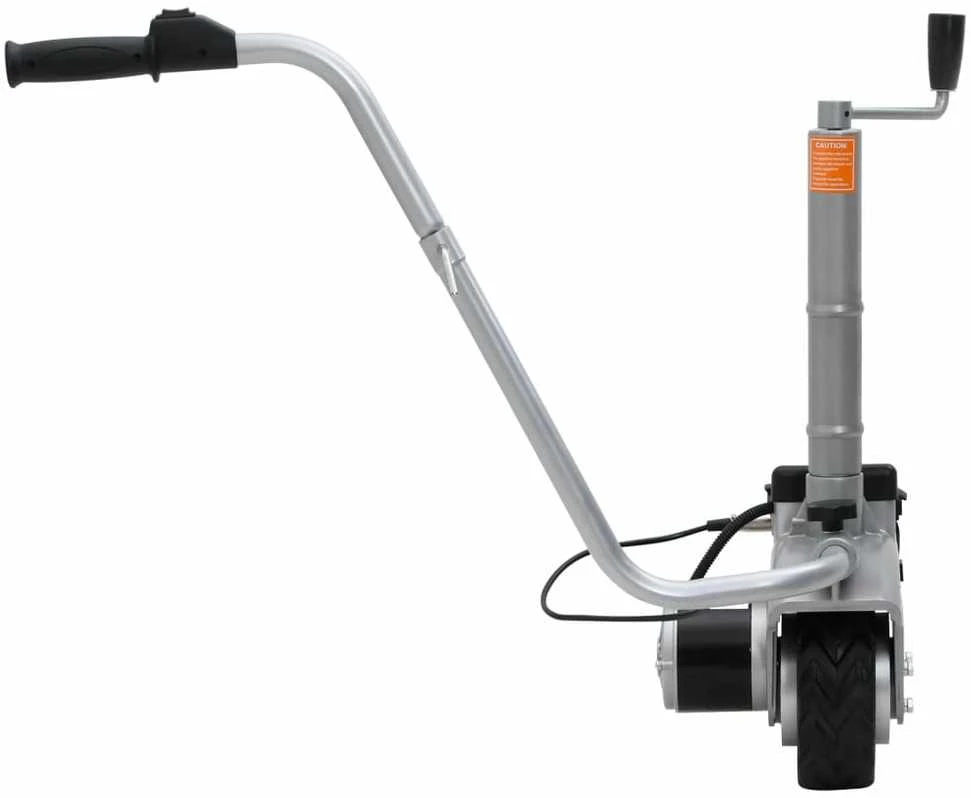 Atraminis ratukas su varikliu priekabai, aliuminis, 12V, 350W
