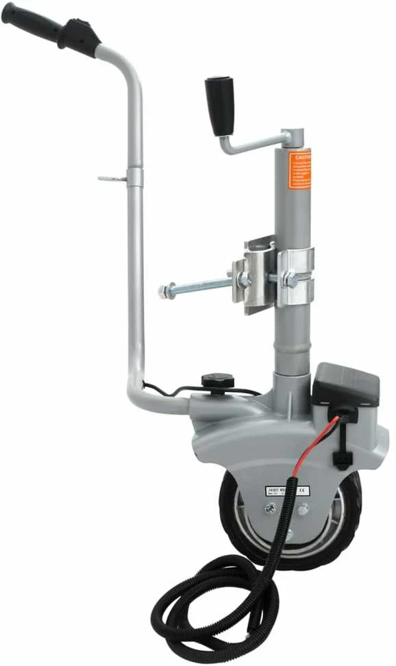 Atraminis ratukas su varikliu priekabai, aliuminis, 12V, 350W
