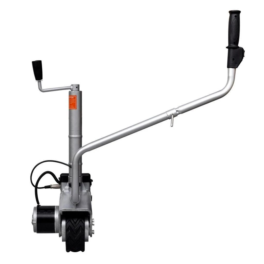 Atraminis ratukas su varikliu priekabai, aliuminis, 12V, 350W