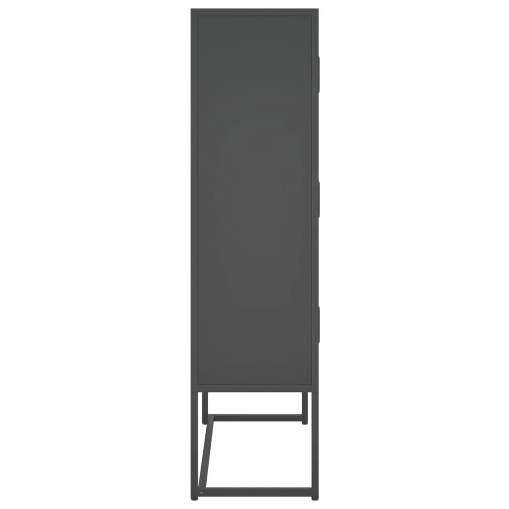 Aukšta spintelė, antracito spalvos, 80x35x135cm, plienas