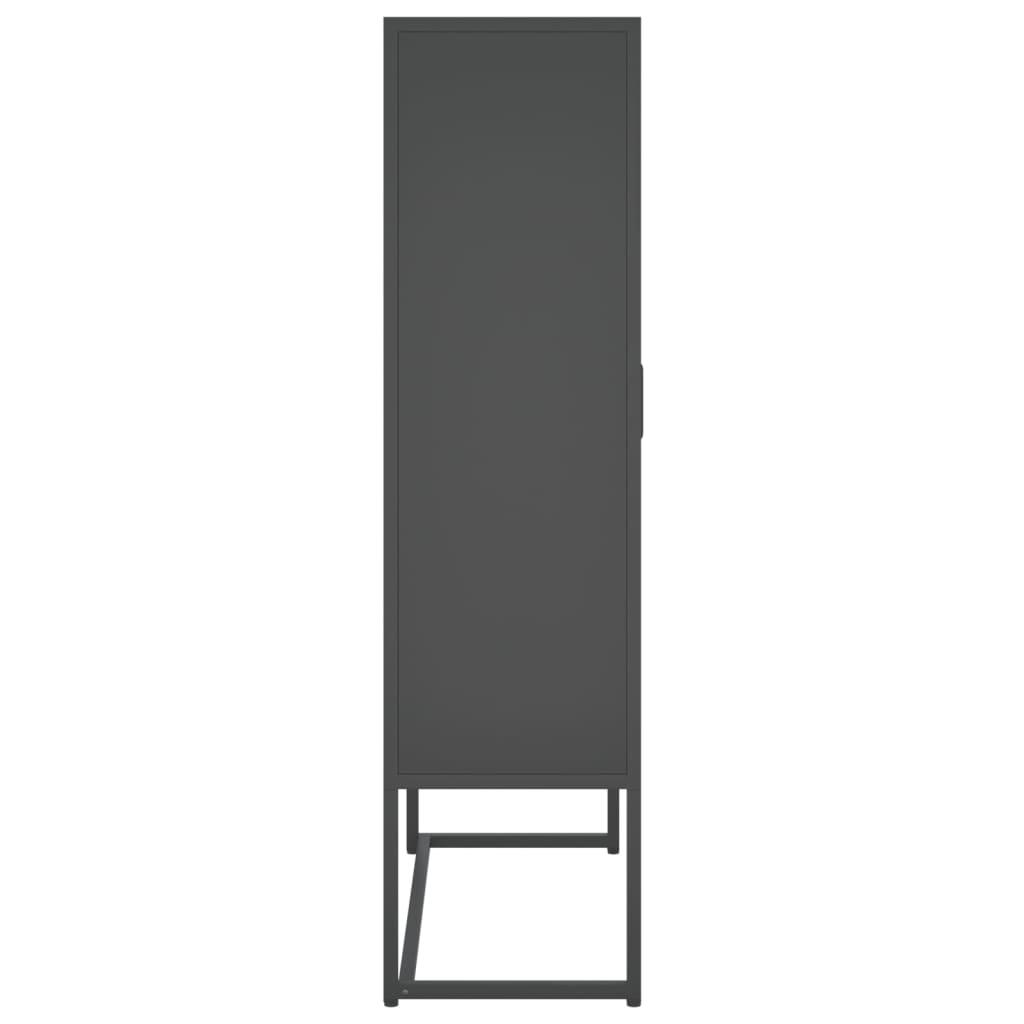 Aukšta spintelė, antracito spalvos, 80x35x135cm, plienas