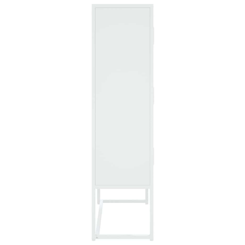 Aukšta spintelė, baltos spalvos, 80x35x135cm, plienas