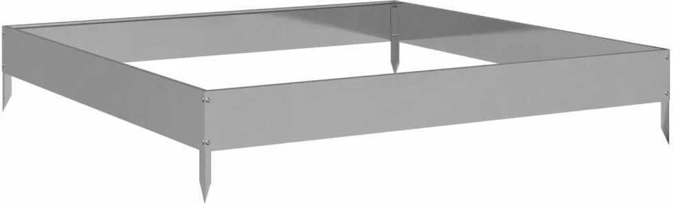 Aukštas sodo lovelis, 100x100x18,5cm, galvanizuotas plienas