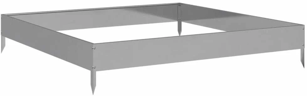 Aukštas sodo lovelis, 100x100x18,5cm, galvanizuotas plienas