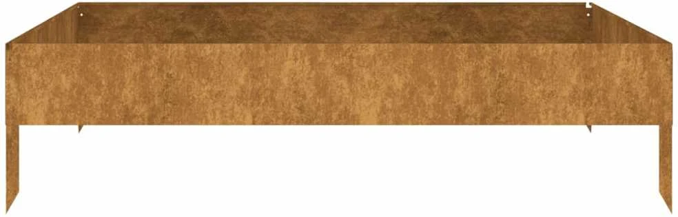 Aukštas sodo lovelis, 100x100x26cm, Corten plienas