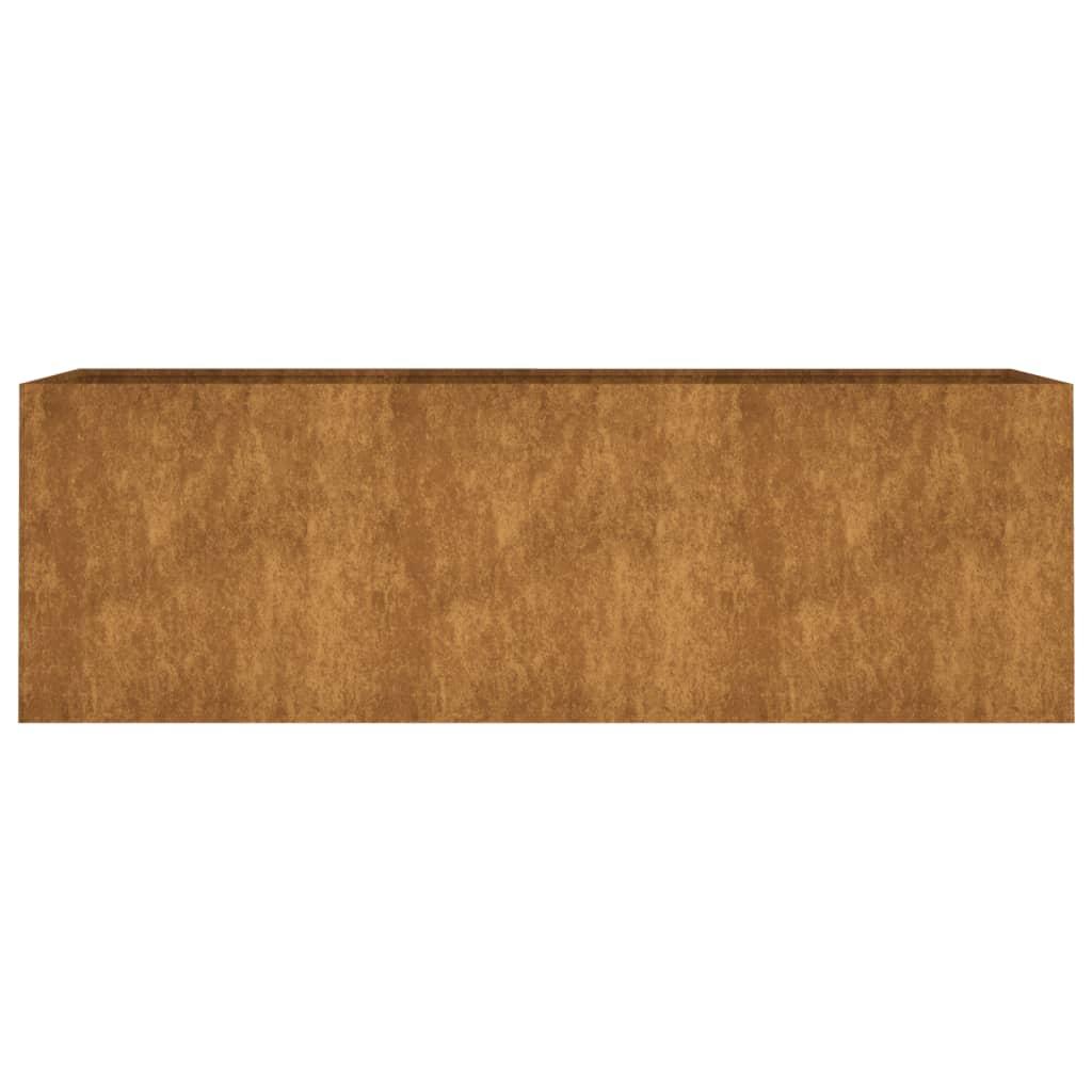 Aukštas sodo lovelis, 120x40x40cm, Corten plienas
