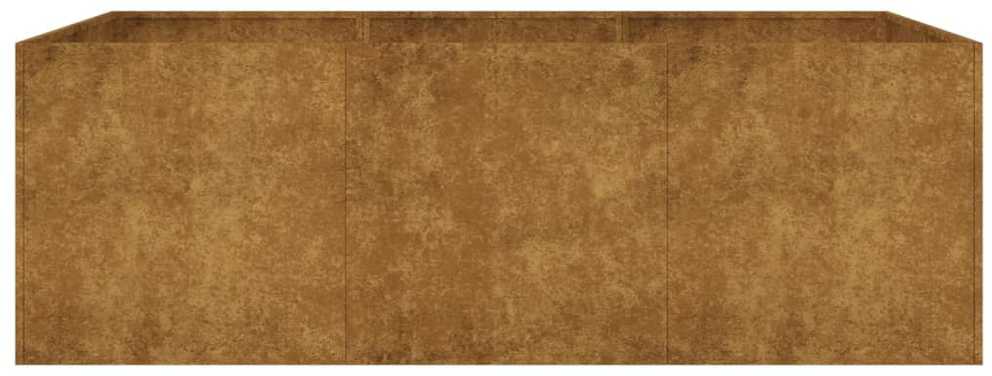 Aukštas sodo lovelis, 120x80x40cm, Corten plienas
