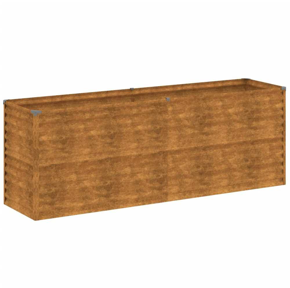 Aukštas sodo lovelis, 196x50x69cm, Corten plienas