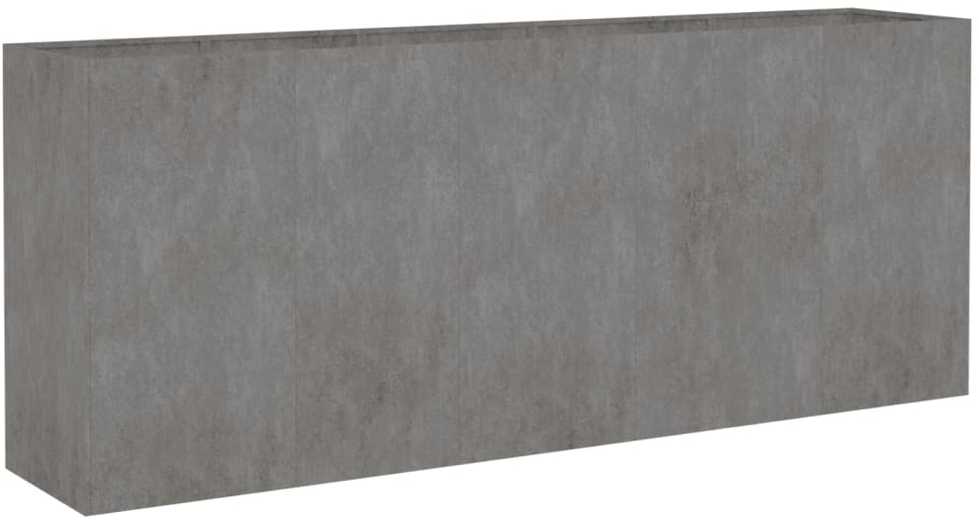 Aukštas sodo lovelis, 200x40x80cm, Corten plienas