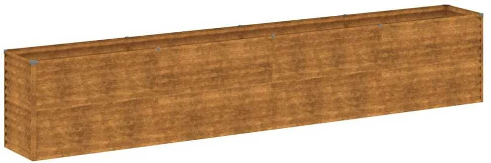 Aukštas sodo lovelis, 385x50x69cm, Corten plienas