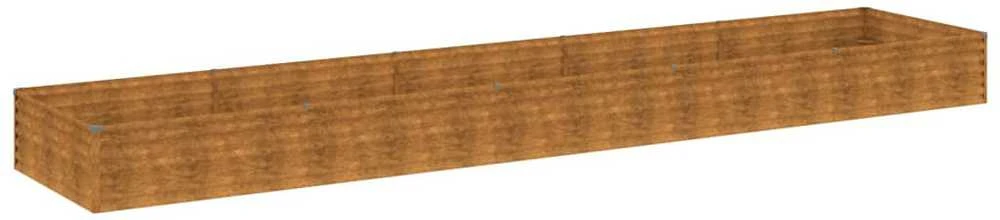 Aukštas sodo lovelis, 482x100x36cm, Corten plienas