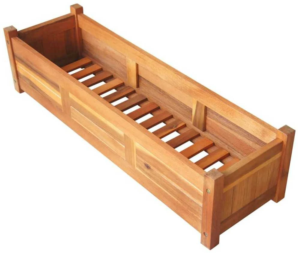 Aukšti sodo loveliai, 2vnt., 100x30x25cm, akacijos mediena