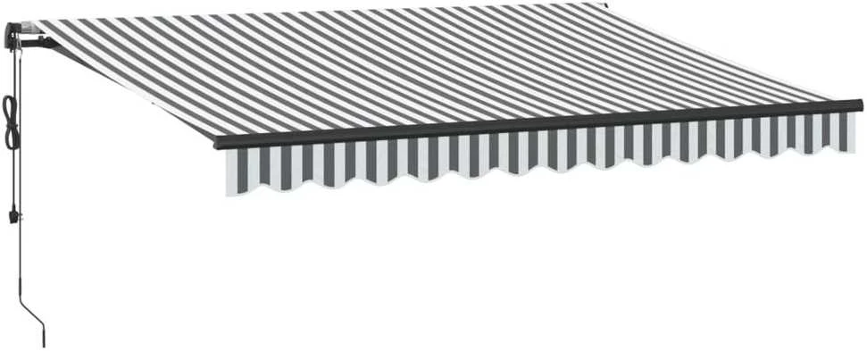 Automatinė ištraukiama markizė, antracito ir balta, 350x250cm