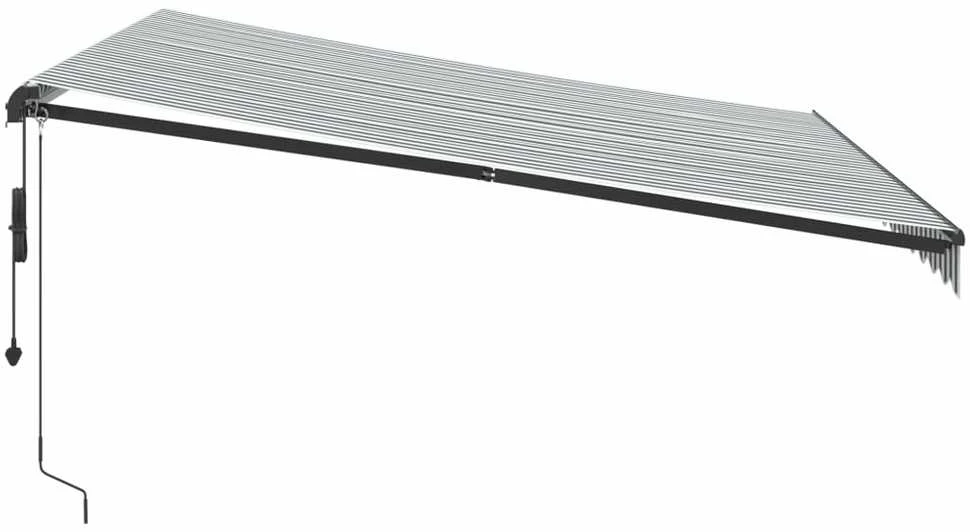Automatinė ištraukiama markizė, antracito ir balta, 400x300cm