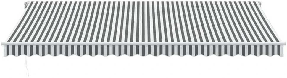 Automatinė ištraukiama markizė, antracito ir balta, 500x300cm
