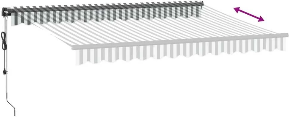 Automatinė ištraukiama markizė, antracito ir balta, 350x250cm