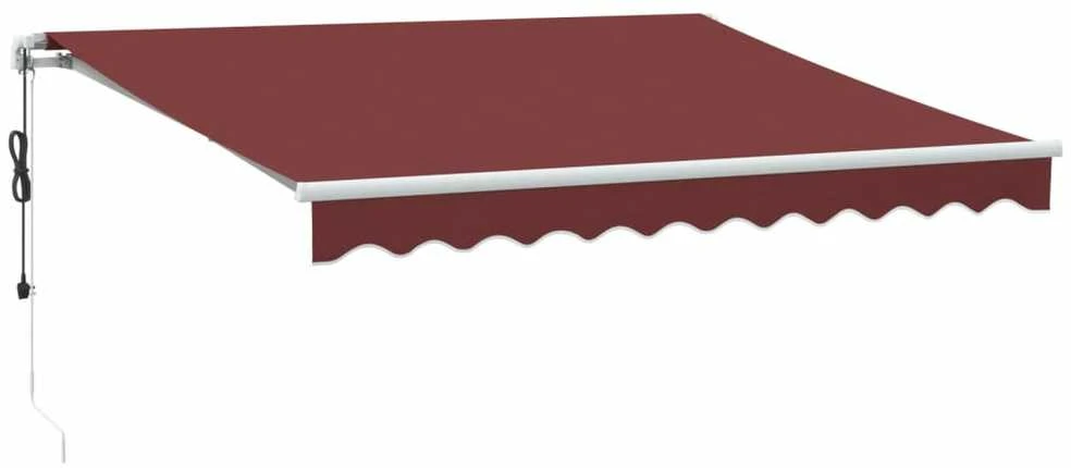 Automatinė ištraukiama markizė, bordo spalvos, 300x250cm