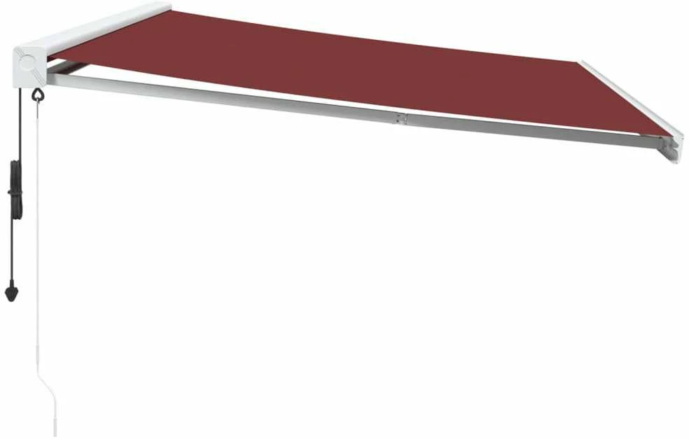 Automatinė ištraukiama markizė, bordo spalvos, 500x300cm