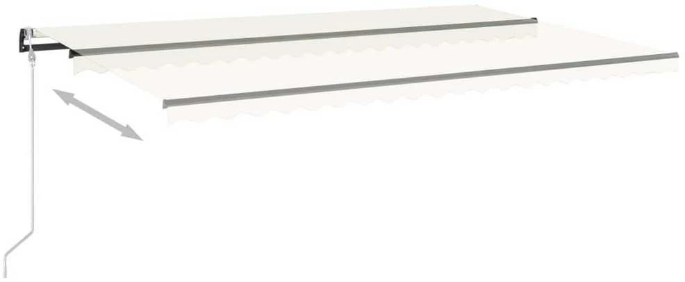 Automatinė ištraukiama markizė, kreminės spalvos, 500x350cm