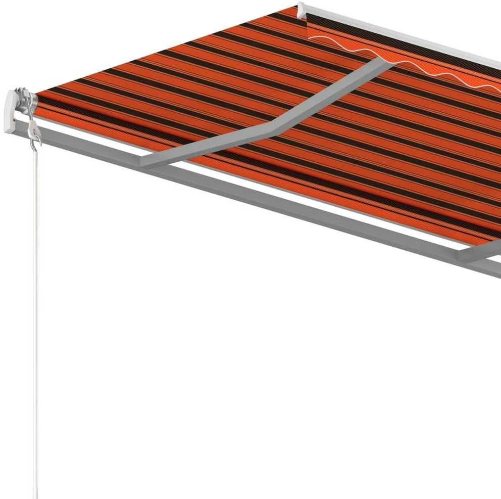 Automatinė ištraukiama markizė, oranžinė ir ruda, 300x250cm