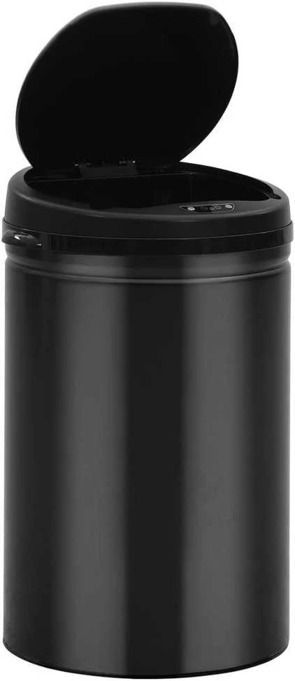 Automatinė šiukšliadėžė su jutikliu, juoda, plienas, 30l