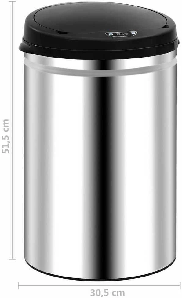 Automatinė šiukšliadėžė su jutikliu, nerūdijantis plienas, 30l
