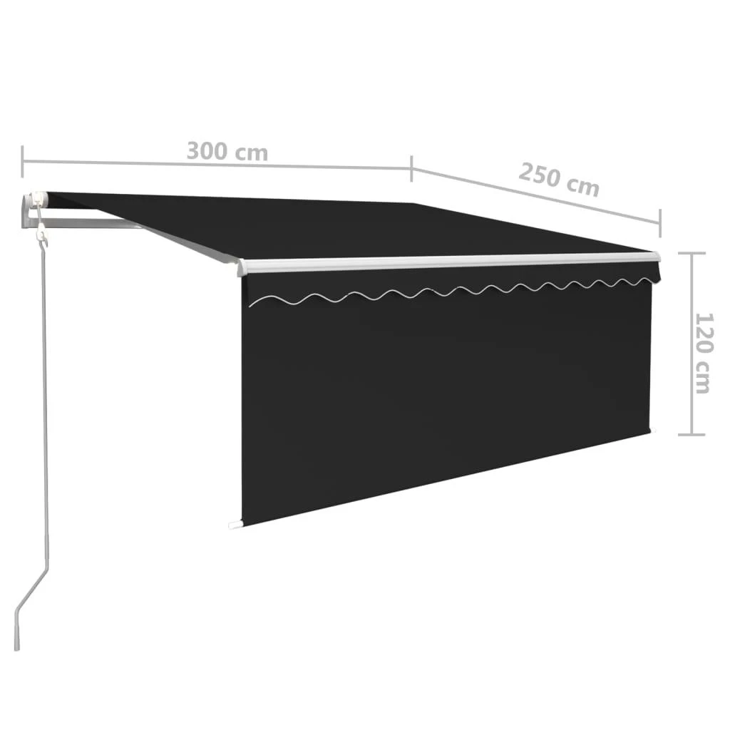 Automatiniu būdu ištraukiama markizė, antracito, 3x2,5m
