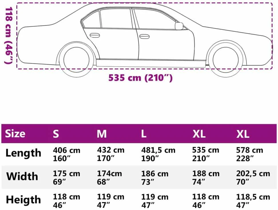 Automobilio uždangalas sedanams, pilkas ir sidabrinis, XL