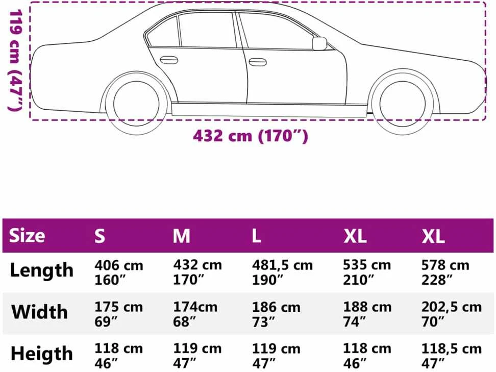 Automobilio uždangalas sedanams, pilkas ir sidabrinis, M dydžio