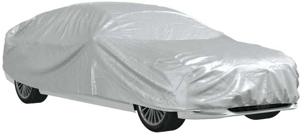 Automobilio uždangalas sedanams, sidabrinis, XXL dydžio, PEVA